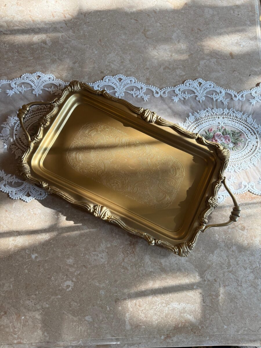 Victorian Legacy Serving Tray Brass