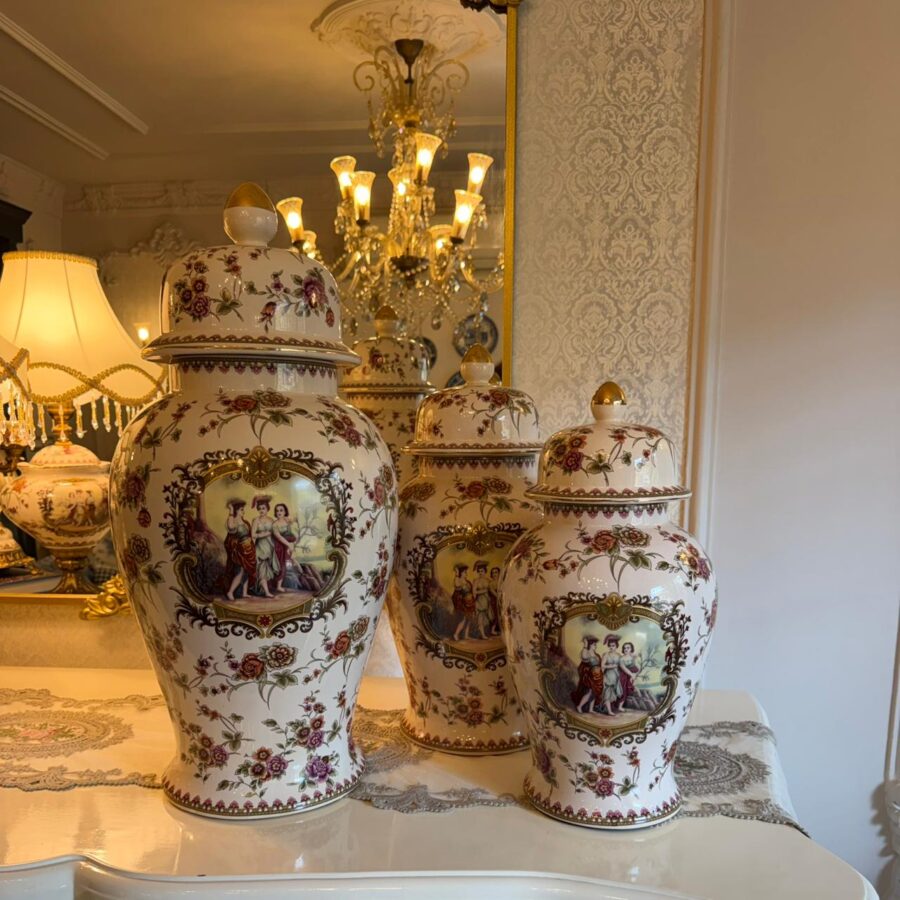 19th-century grandeur Victorian Ginger Jar (Small / Medium / Large)