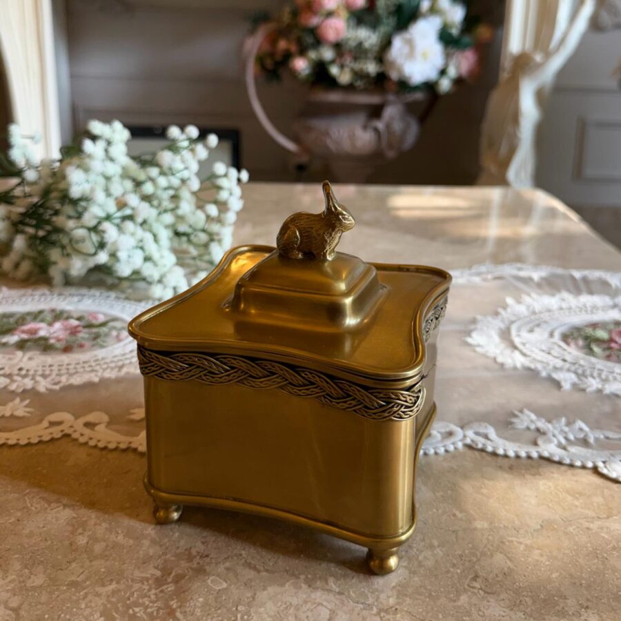 Victorian Easter Canister -Brass