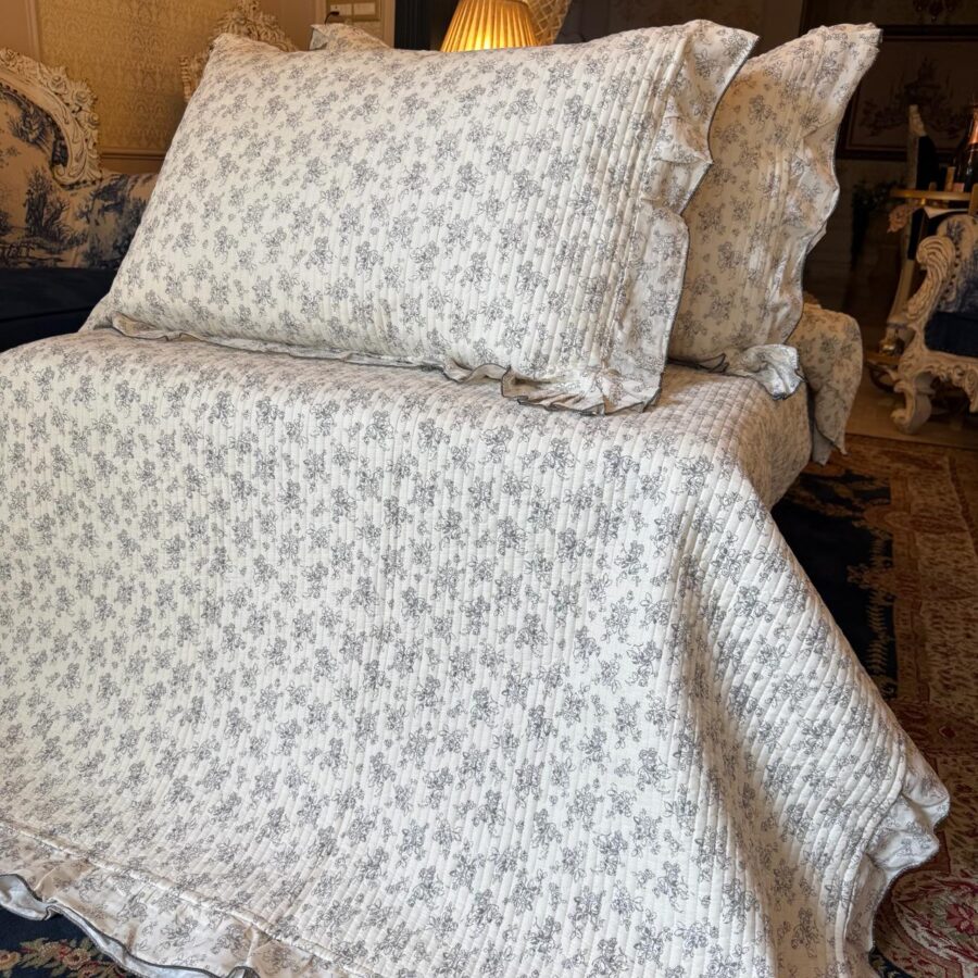 Maison Ruffle Quilted Bedcover Set