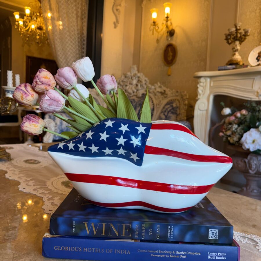 Contemporary American Flag Vase