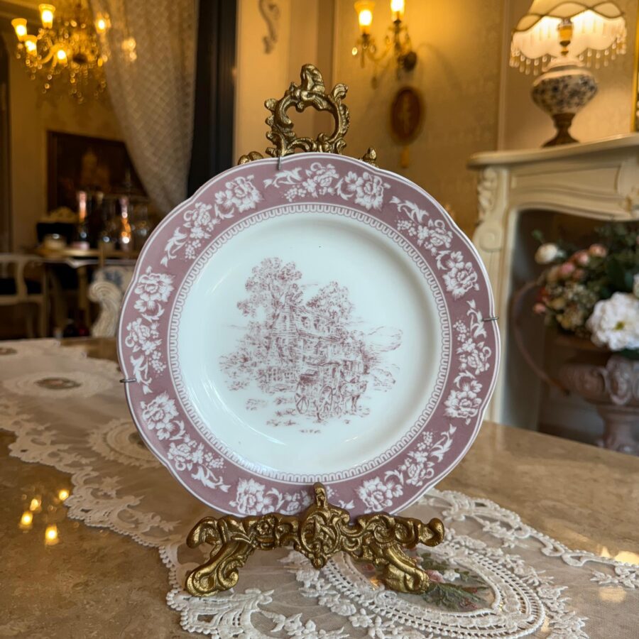 Toile de Lilac Floral  Plate – 9”