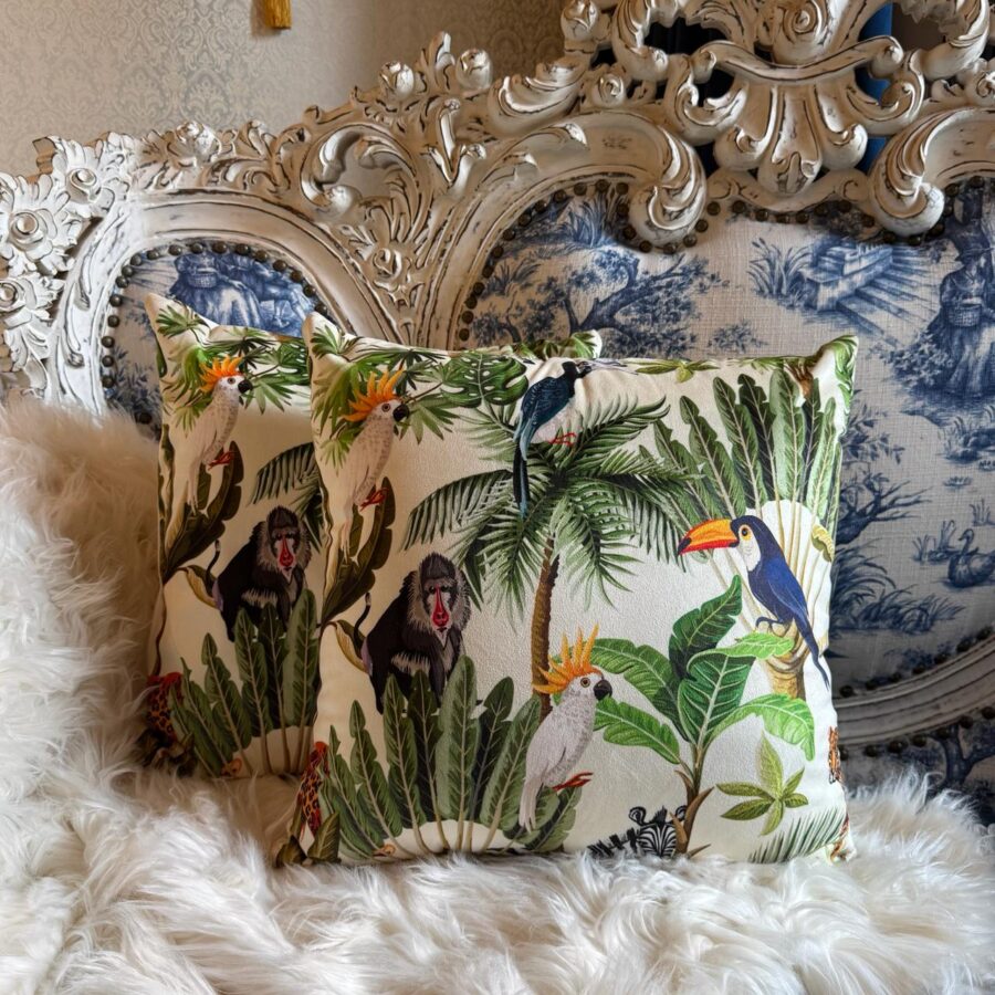 Tropical Moonlit Cushion Covers