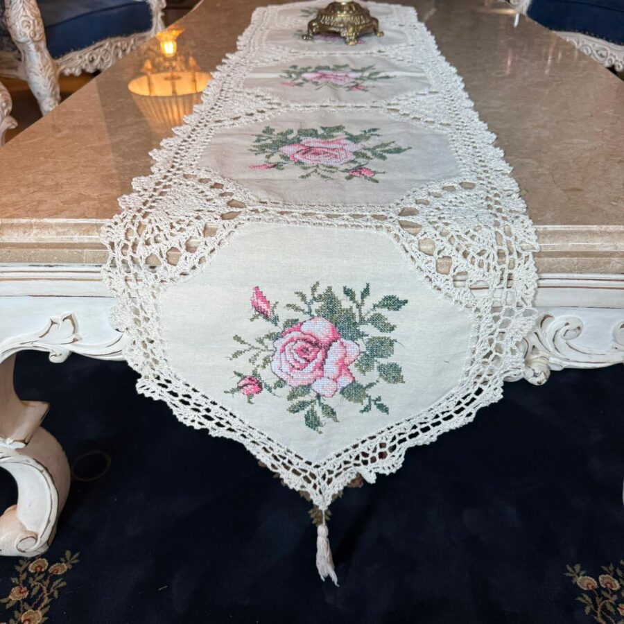 *Rosa Bella Italian Table Runner*