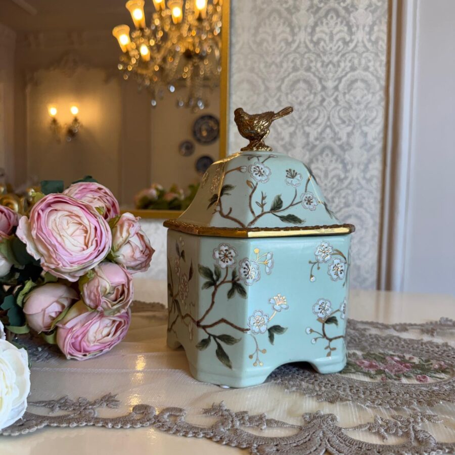 Le Jardin des Oiseaux Tea Caddy