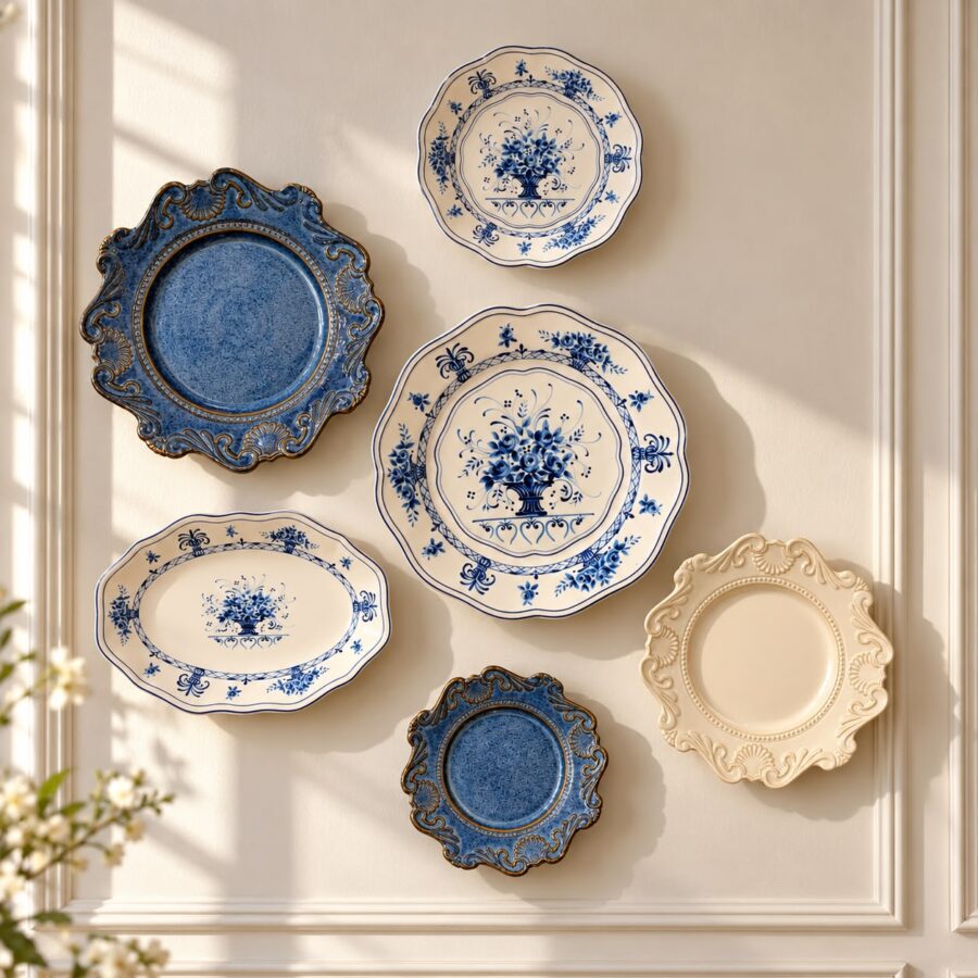 The Maison Fleur Wall Plate Set