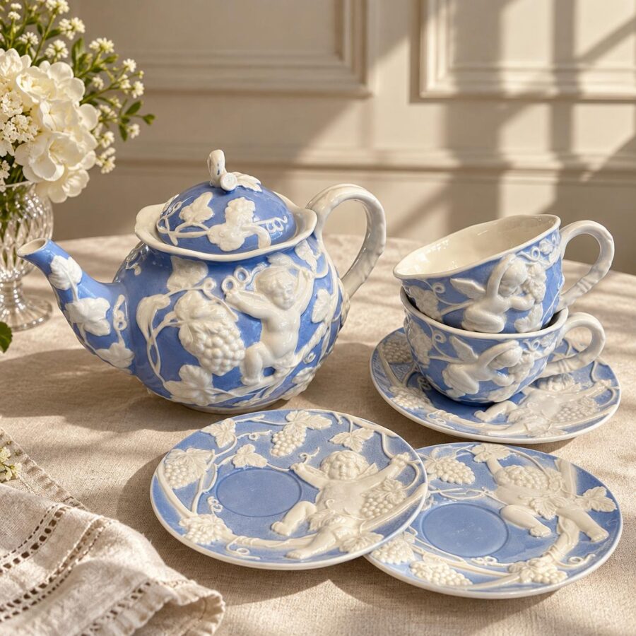Baroque Cherub Tea Set