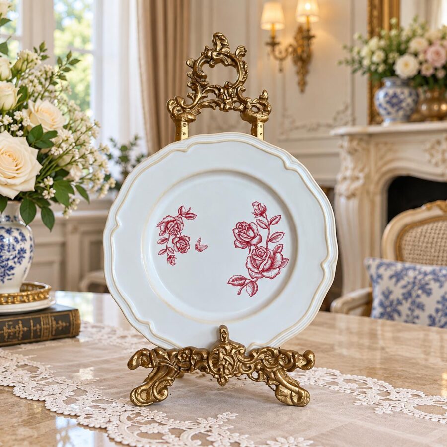 Vintage Rosé, 8" plate