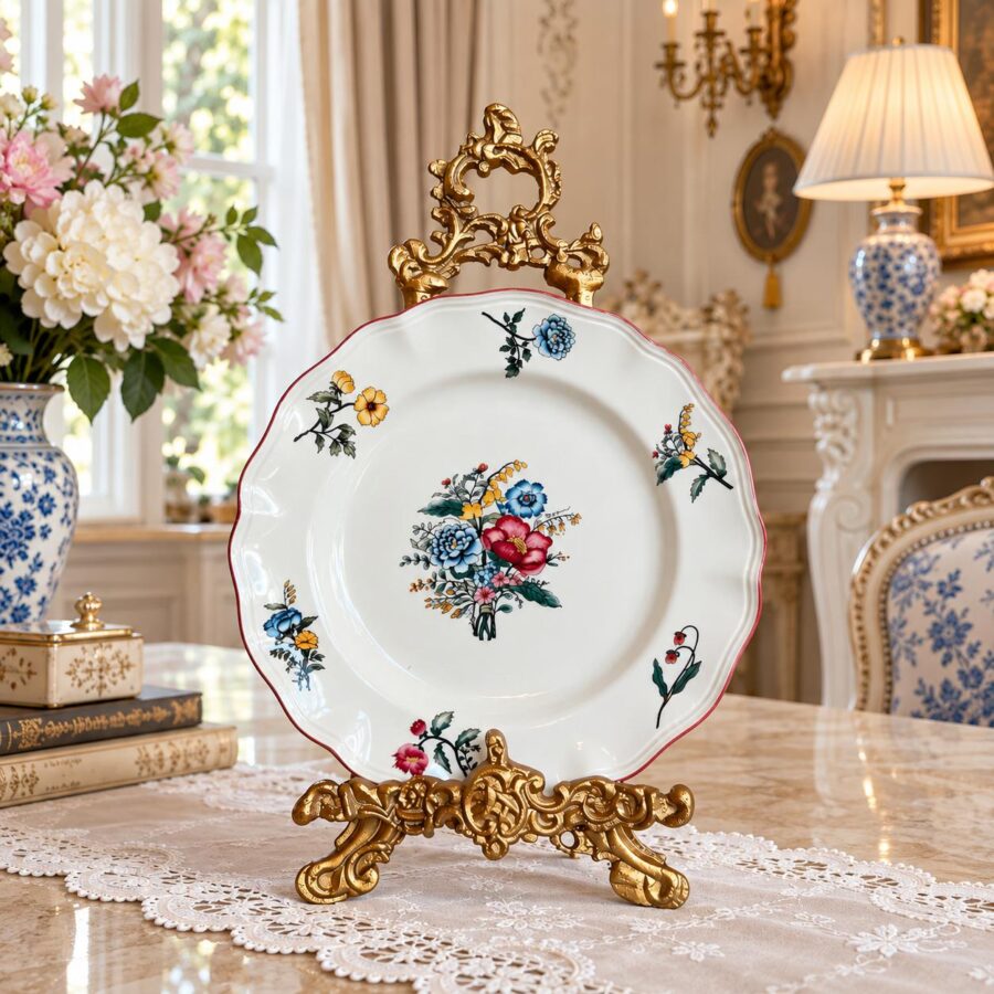 Fleurs de Château, 8" plate