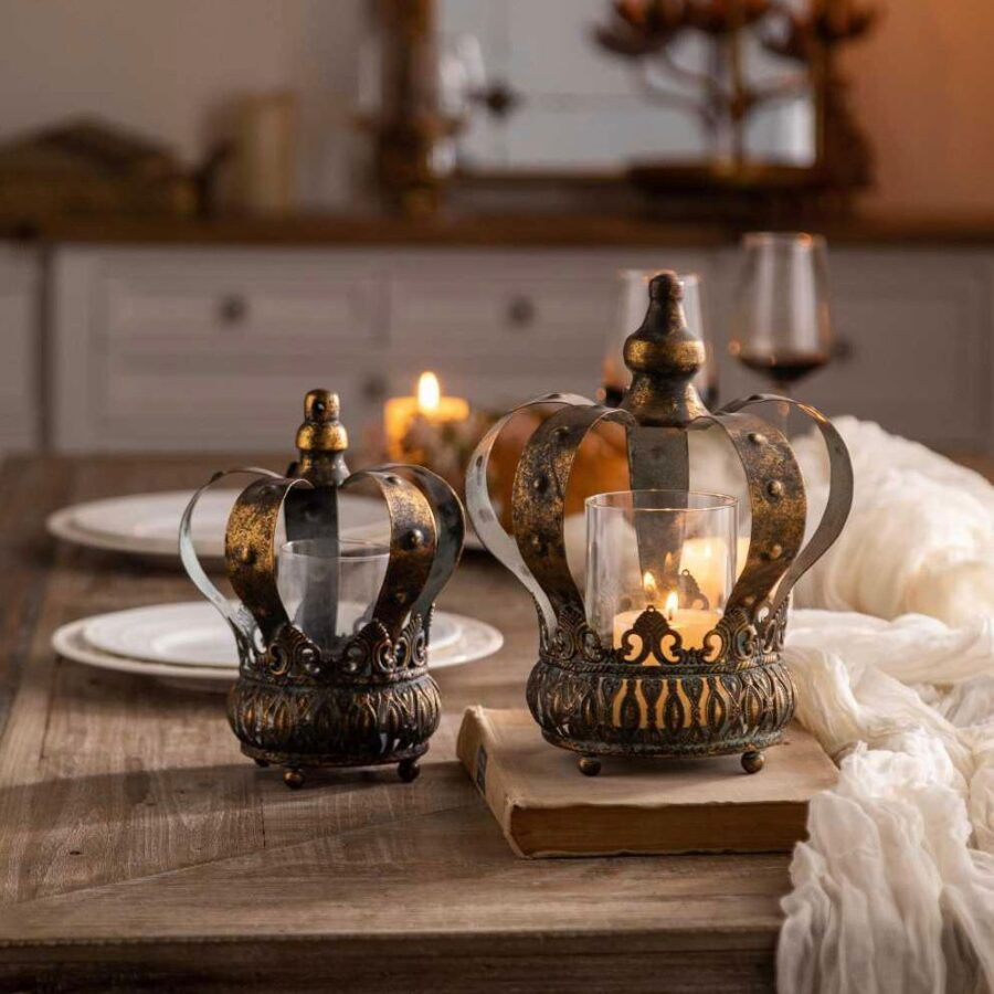 "Royal Crown Candle Holders"
