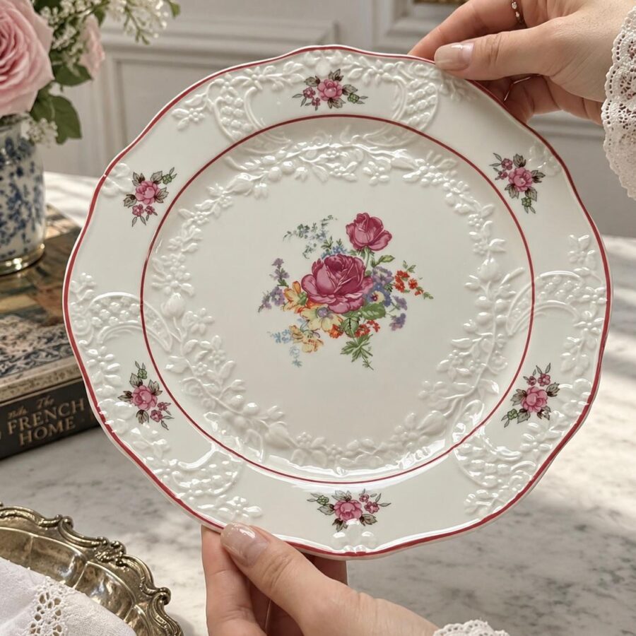 The Rosaline Garden Dessert Plate