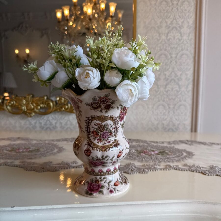 Rococo-Style Ruffle Vase