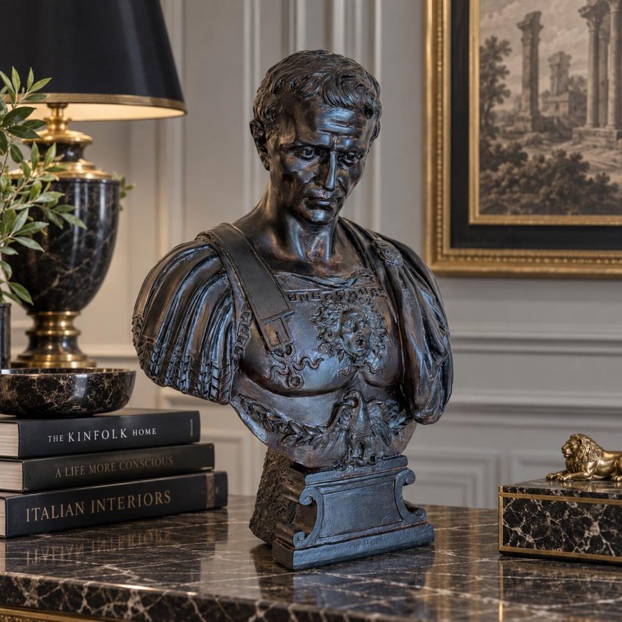 The Romanus Warrior Bust — Aged Black
