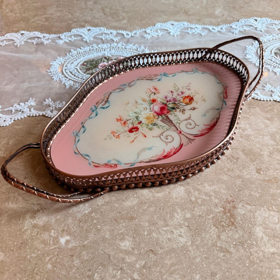 Vintage Oval Serving Tray