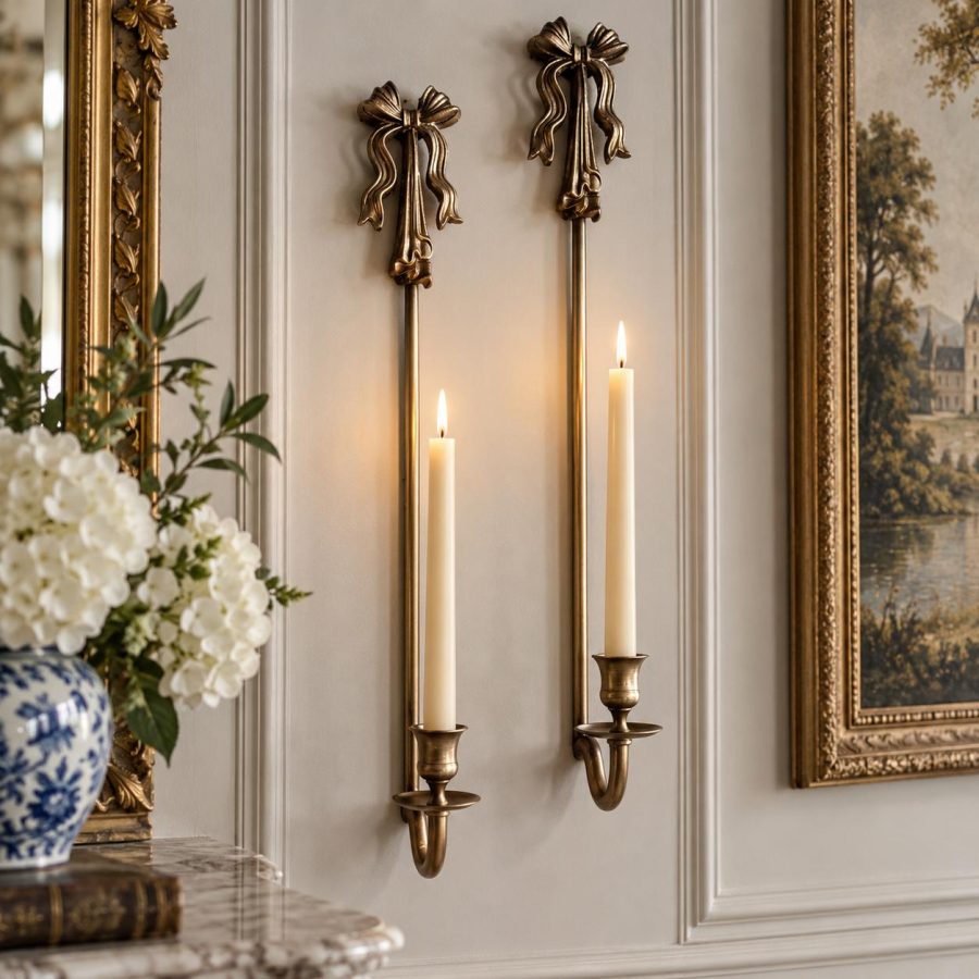 Antique Ribbon Wall Sconce