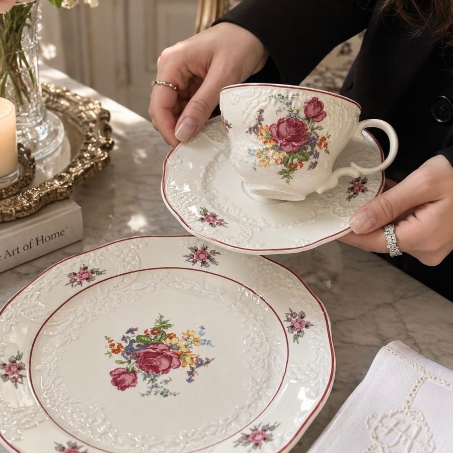 The Rosaline Garden Cup & Saucer
