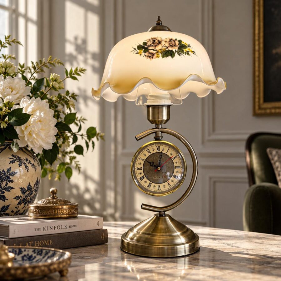 Leonardo Clock Table Lamp