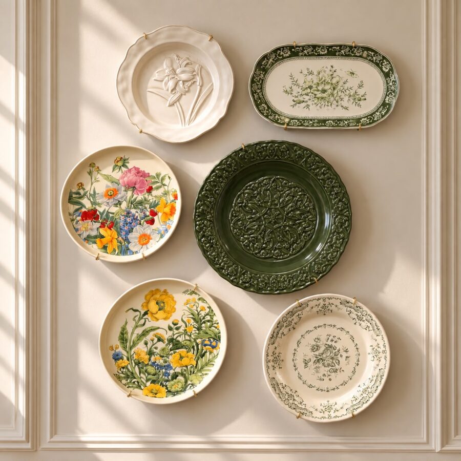 The Verdant Manor Wall Plate Set